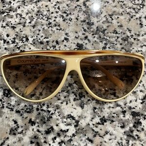 Courrèges Paris VINTAGE Cream Sunglasses from 1985 VINTAGE